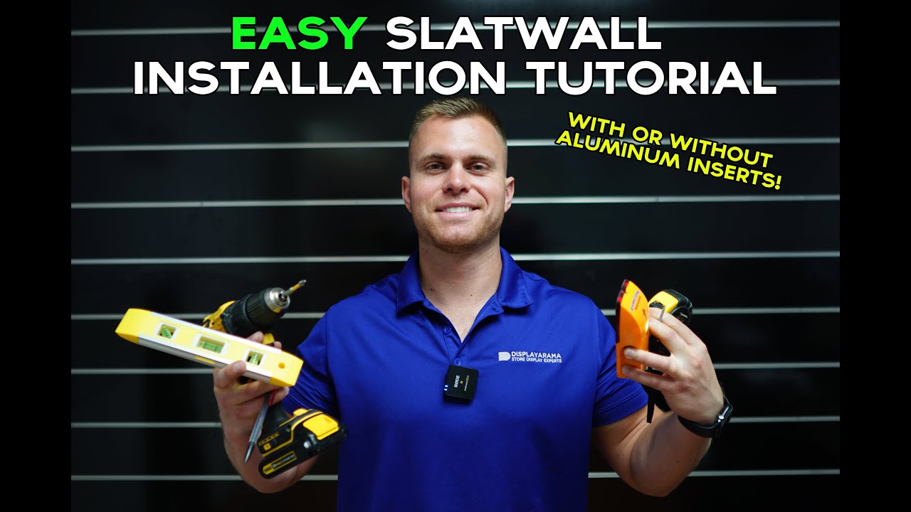 Easy Slatwall Installation (For Panels With or Without Aluminum Inserts!)