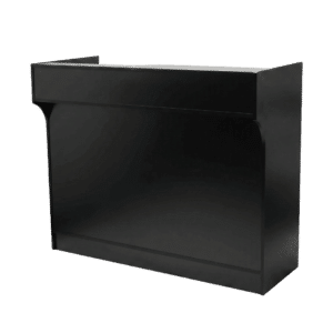 48" Black Checkout Counter | Cash Wrap