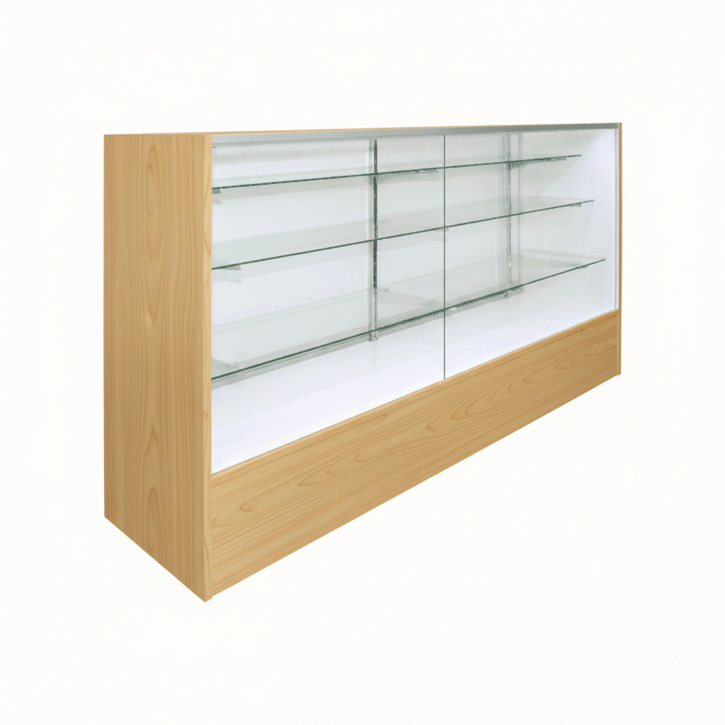 70" Maple Display Case | Full Vision