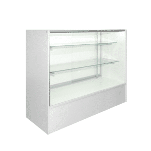 White Full Vision Display Case 48" Side Full