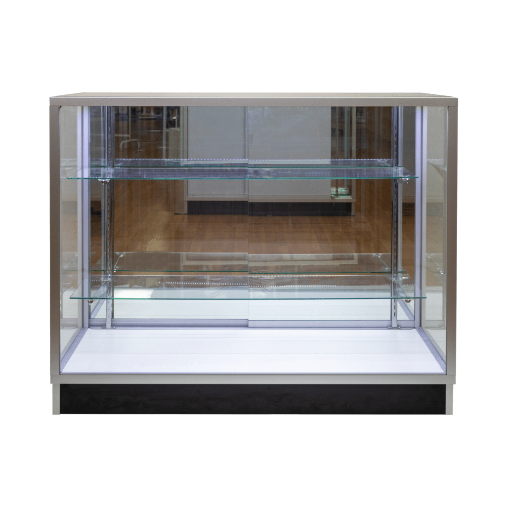 ショーケース Silver-w_-mirror-Led1-