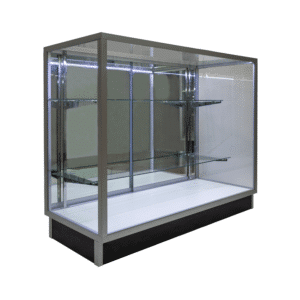 Silver Extra Vision Retail Display Case 48"