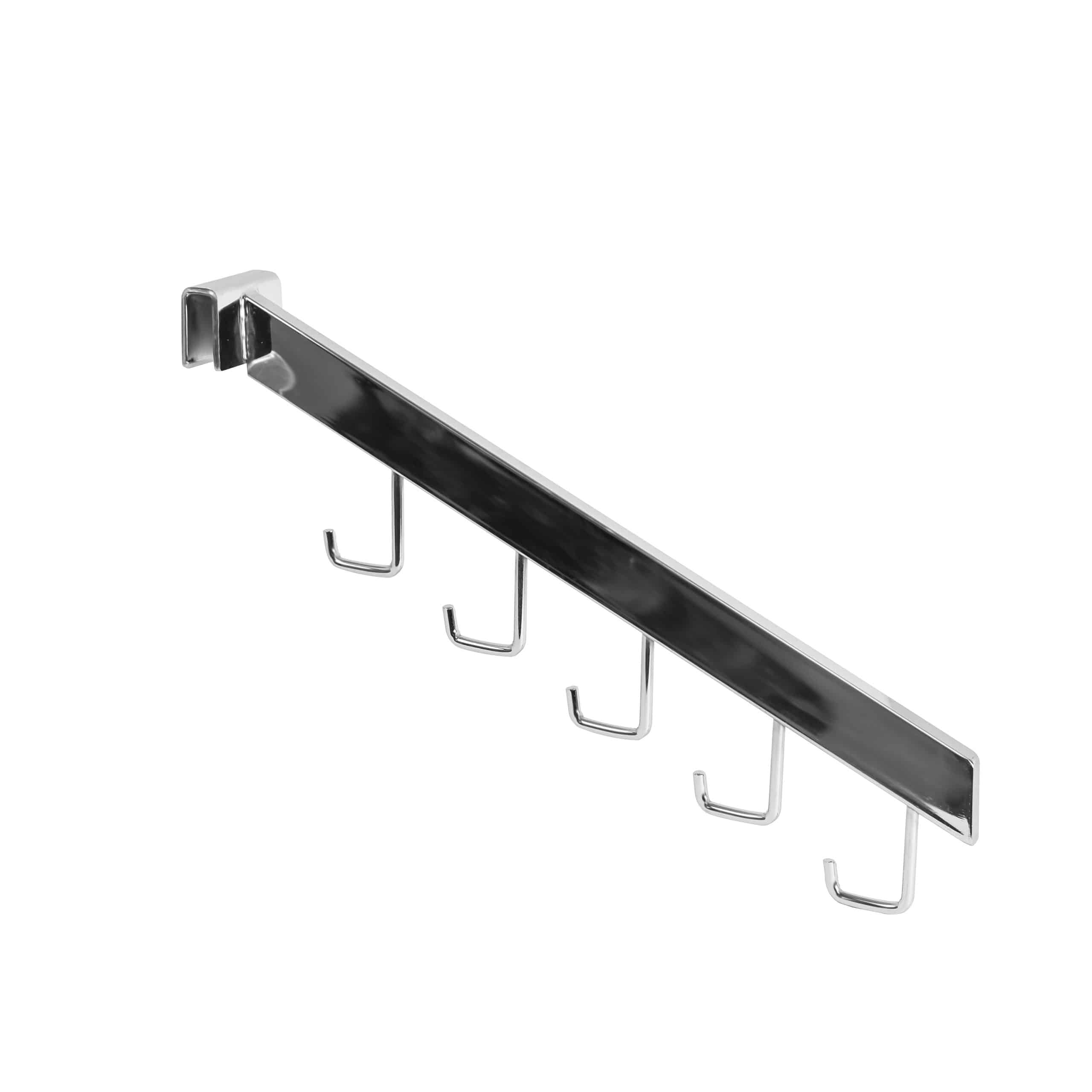 Saddle, 12" flat bar 5 hook faceout.
