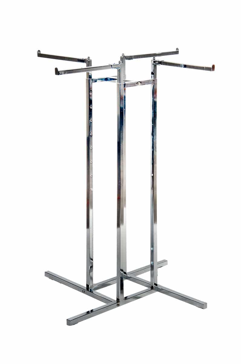 4-Way Chrome Rack with Straight Arms