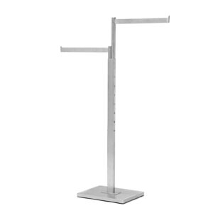 T-Stand Satin Chrome Rack with Straight arms