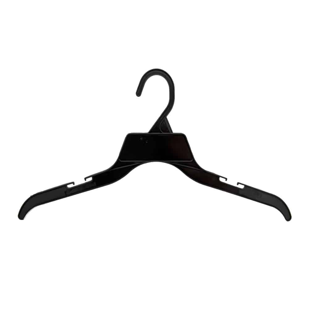 100x Plastic 19" Shirt Hangers Extra Heavy weight with Fixed Neck