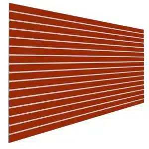 Cherry Slatwall Panel 3" Groove Spacing with Metal Inserts Angle
