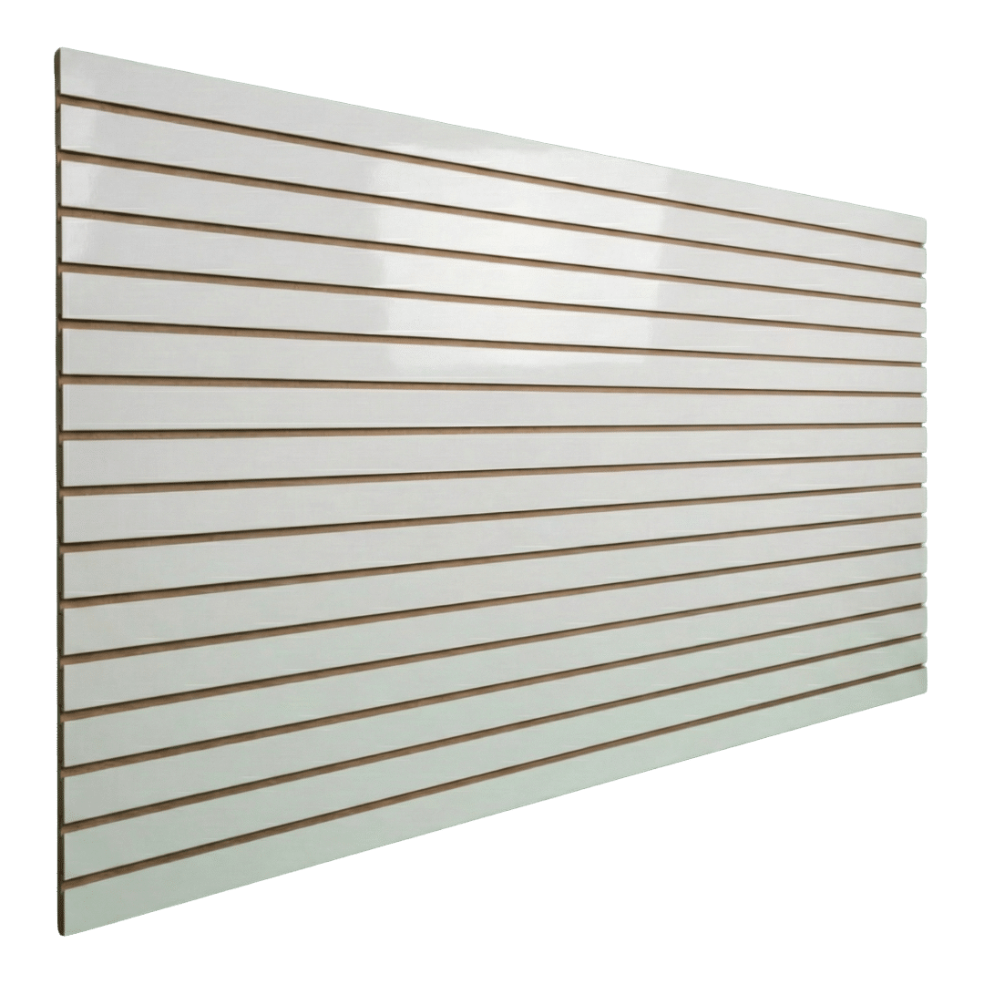 White Slatwall Panel Gloss - Image 5