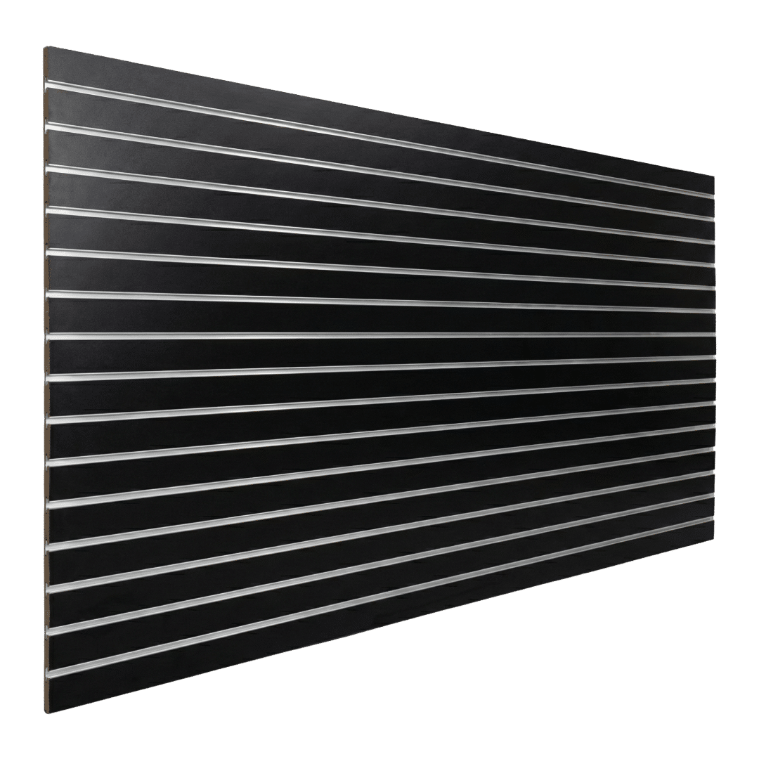 Black Matte Wholesale Slatwall Panels (Pallet of 25 Panels)