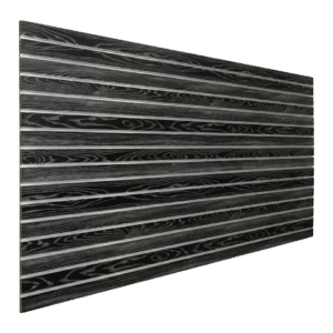 Black Slatwall Panel Woodgrain