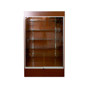 Wall Case Display – 78″ Cherry Full Vision With LED Lights and Lock