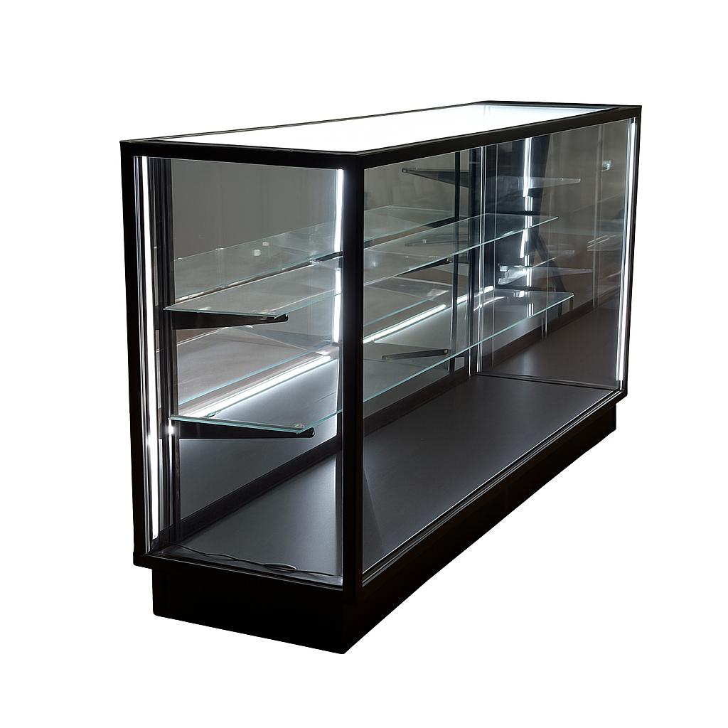 48 Inch Black Extra Vision Display Case