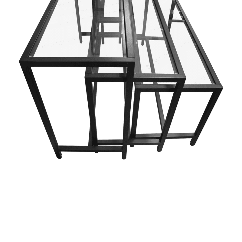 Glass Top Nesting Table Set - Image 3