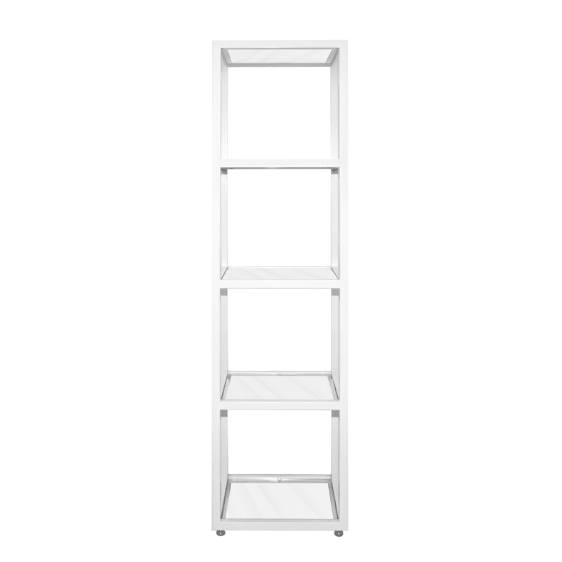 4 Tier Shelf Display - White