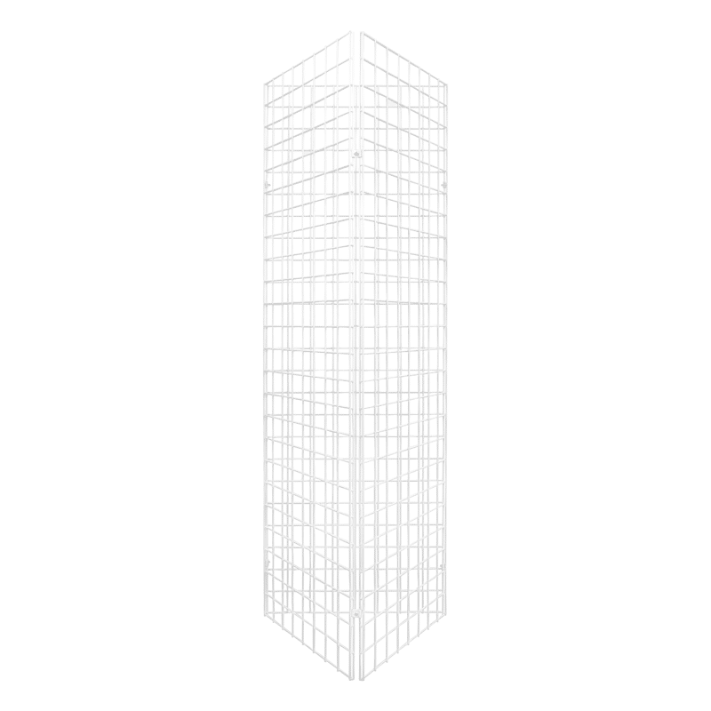 Gridwall Triangle Tower Corner - White