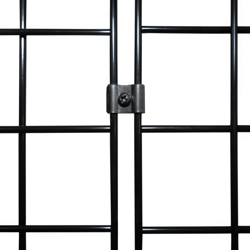 Gridwall H Unit Middle Connector - Black