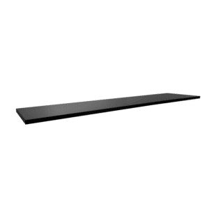 Slatwall Shelf Black Wood 12 x 48