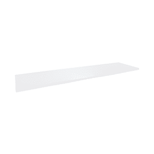 Slatwall Shelf White Wood 12 x 48