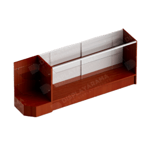 Cherry Retail Display Case Set – 48″ Full Vision (1x Display Case, 1x Corner)