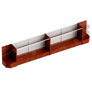 Cherry Retail Display Case Set – 48″ Full Vision (2x Display Cases, 2x Corners)