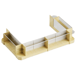 Maple Retail Display Case Set – 48″ Full Vision (4x Display Cases, 4x Corners)