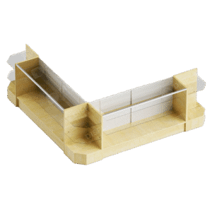 Maple Retail Display Case Set – 48″ Full Vision (2x Display Cases, 3x Corners)