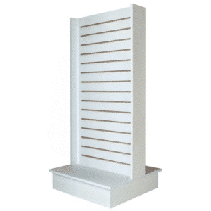 White 2 Way Slatwall Merchandiser