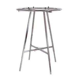Chrome Round Folding Clothing Rack - 36"