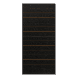Black Woodgrain Vertical Slatwall Panel