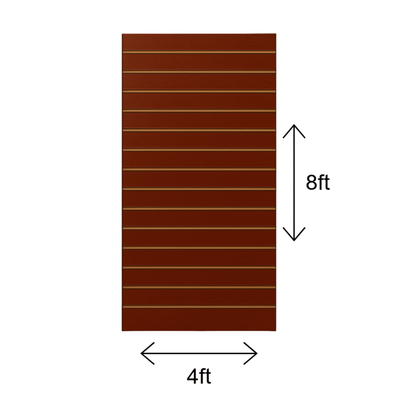 Cherry Vertical Slatwall Panel - Image 2