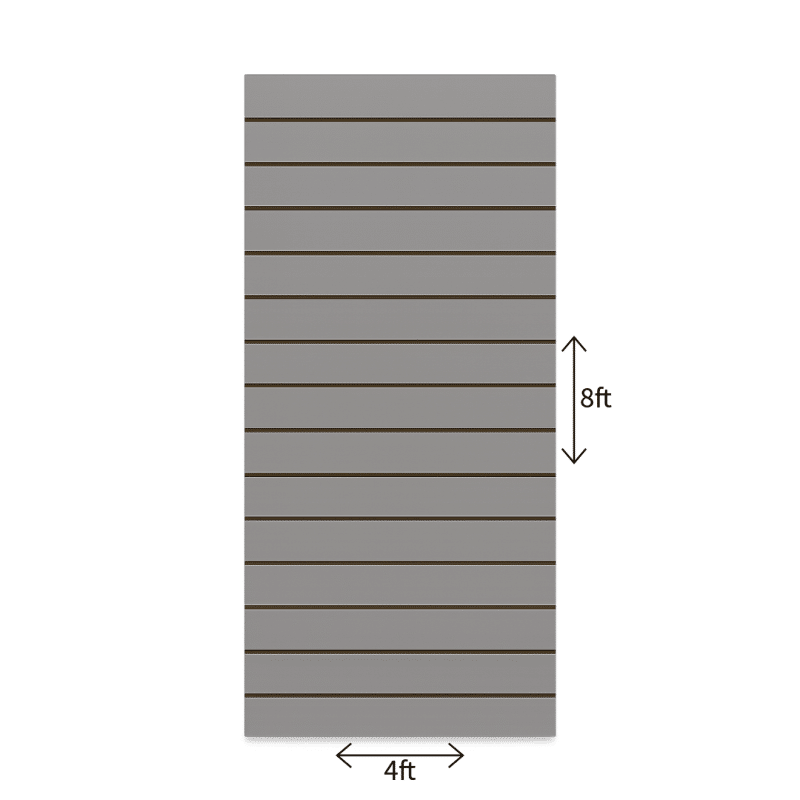 Gray Vertical Slatwall Panel - Image 2