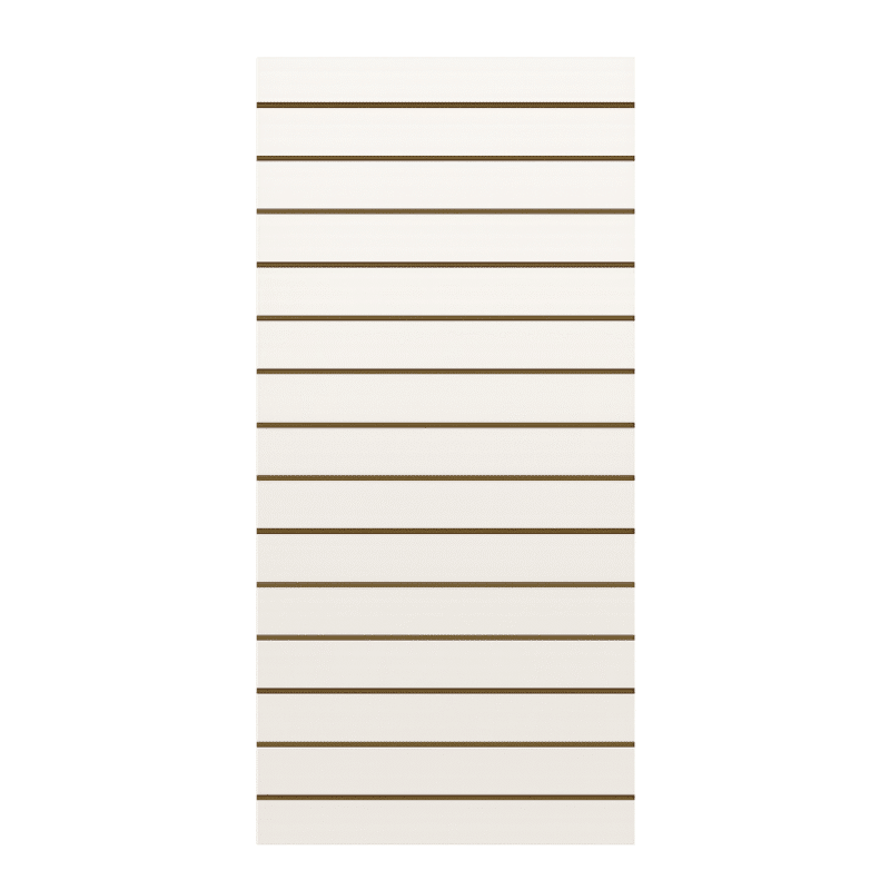 White Gloss Vertical Slatwall Panel