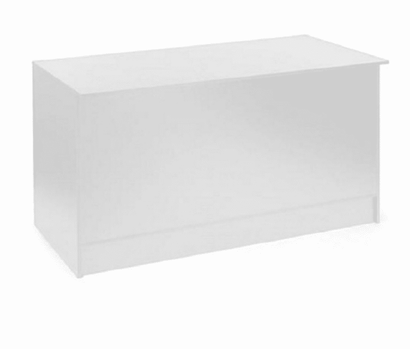 White Retail Wrap Counter 48"