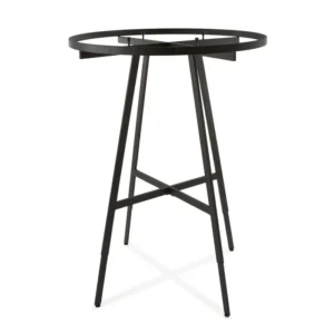 Matte Black Round Folding Clothing Rack - 42"