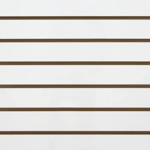White Gloss Slatwall Panel Sample