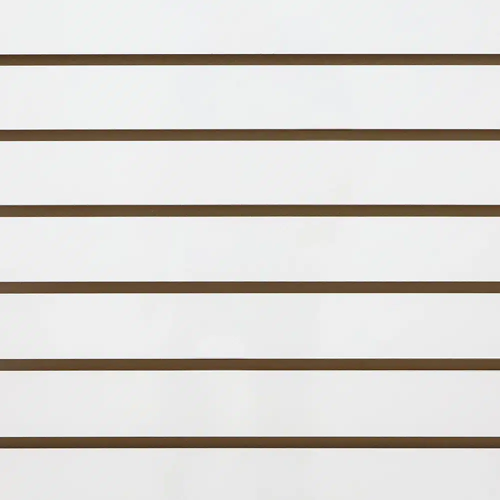 White Gloss Slatwall Panel Sample