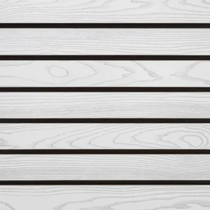 White Woodgrain Slatwall Panel Sample