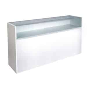 White Jewelry Display Case 70"