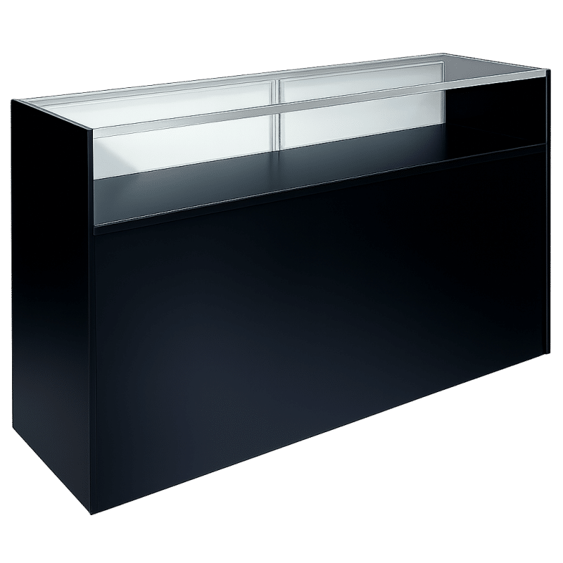 Black Jewelry Display Case 70"