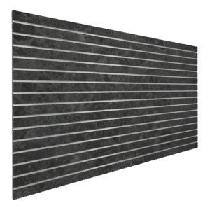 Black Shalestone Slatwall Panel