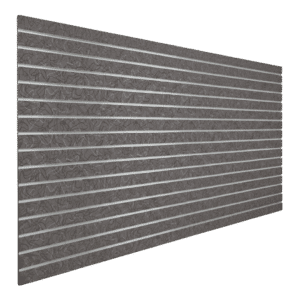 Charcoal Boomerang Slatwall Panel