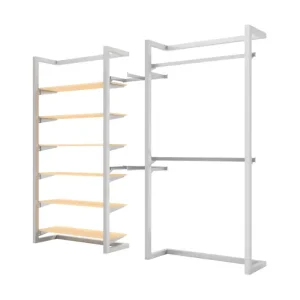 Double Alta Wall Display with Hanging & Shelving