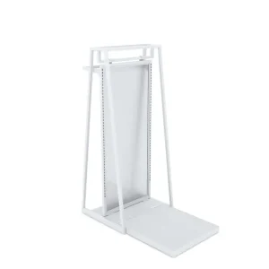Gloss White 24" Double-Sided Floor Merchandiser Mannequin Platform Kit
