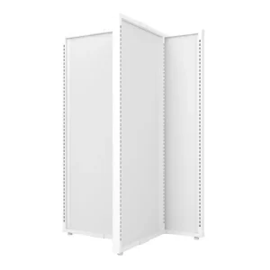 Gloss White 4-Sided Pinwheel Gondola Panel