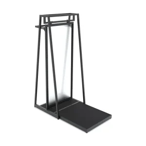 Matte Black 24" Double-Sided Floor Merchandiser Mannequin Platform Kit