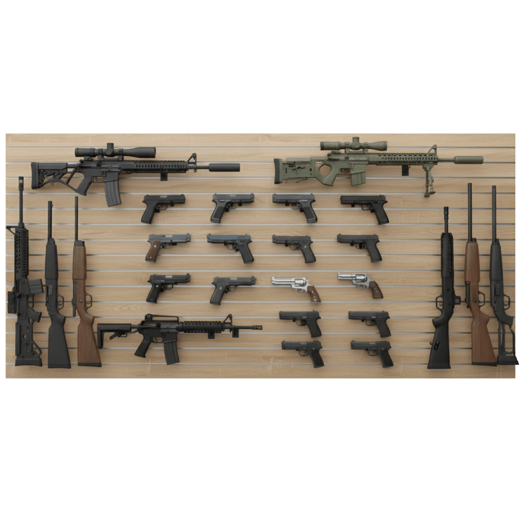 4x8 Sonoma Oak Gun Wall Panel Package