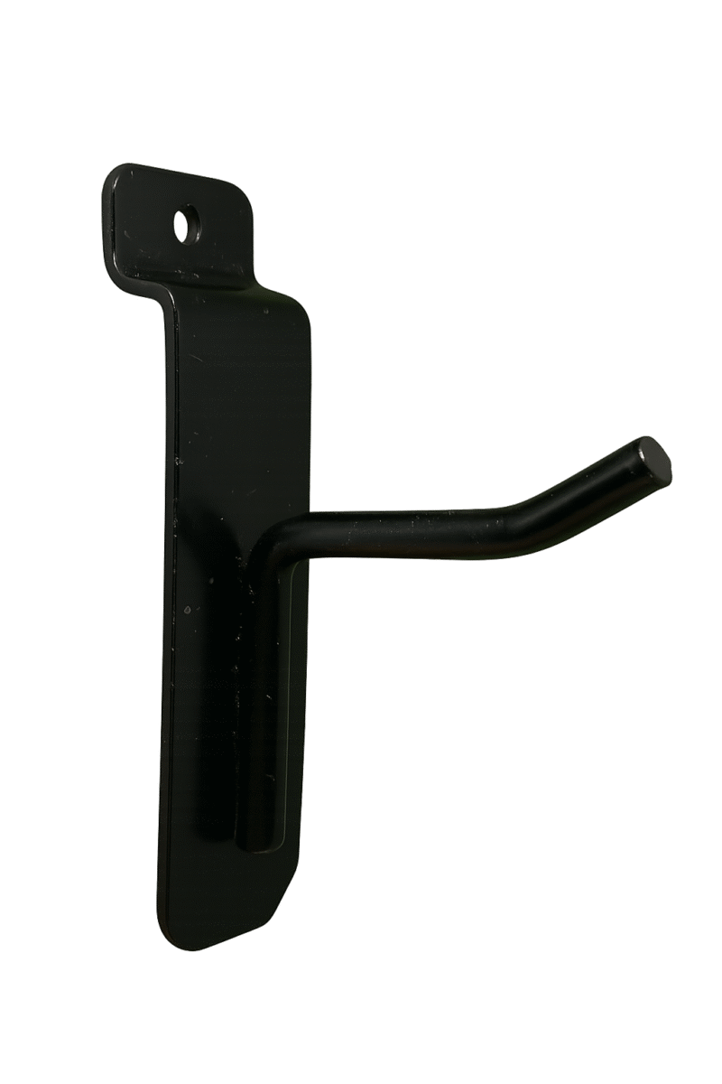 Used Black Slatwall Hook - 1 Inch