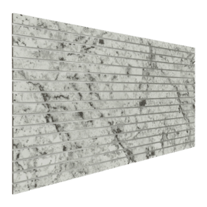 White Ice Granite Slatwall Panel