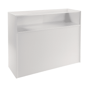 White Jewelry Display Case 48"