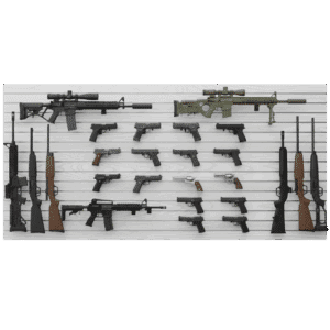 4x8 White Woodgrain Gun Wall Panel Package